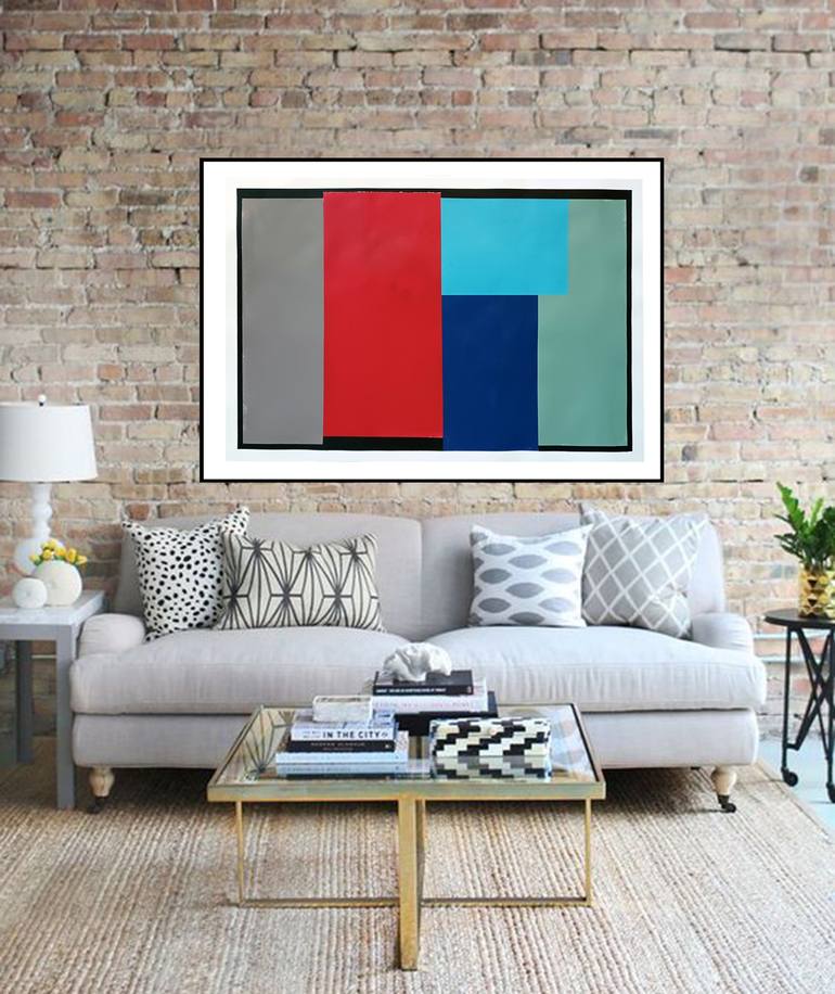 Original Geometric Painting by Luis Medina