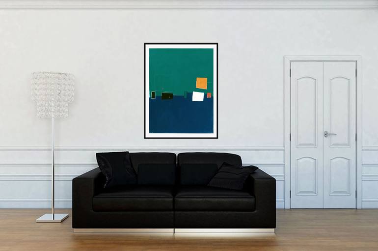 Original Conceptual Abstract Painting by Luis Medina