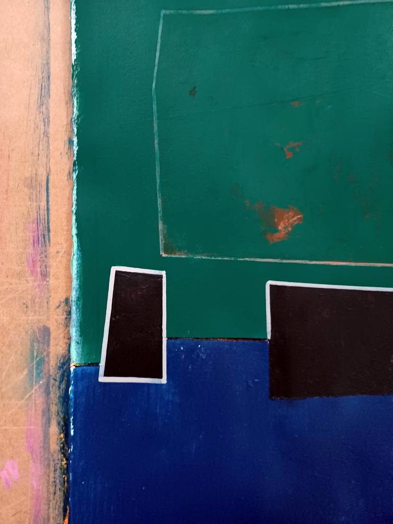 Original Conceptual Abstract Painting by Luis Medina