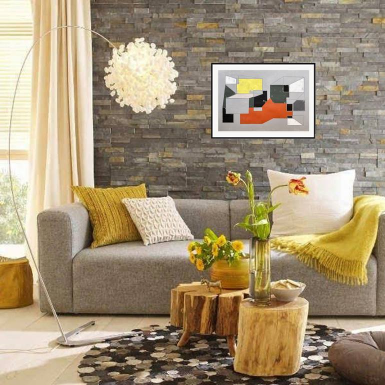 Original Fine Art Abstract Painting by Luis Medina