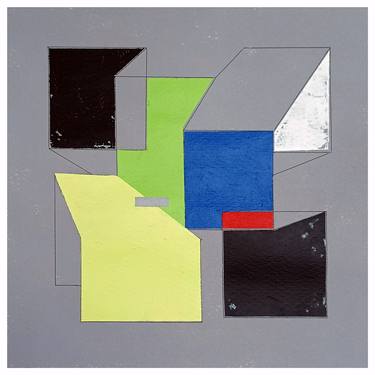 Original Abstract Geometric Paintings by Luis Medina