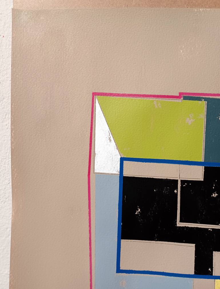 Original Fine Art Abstract Painting by Luis Medina