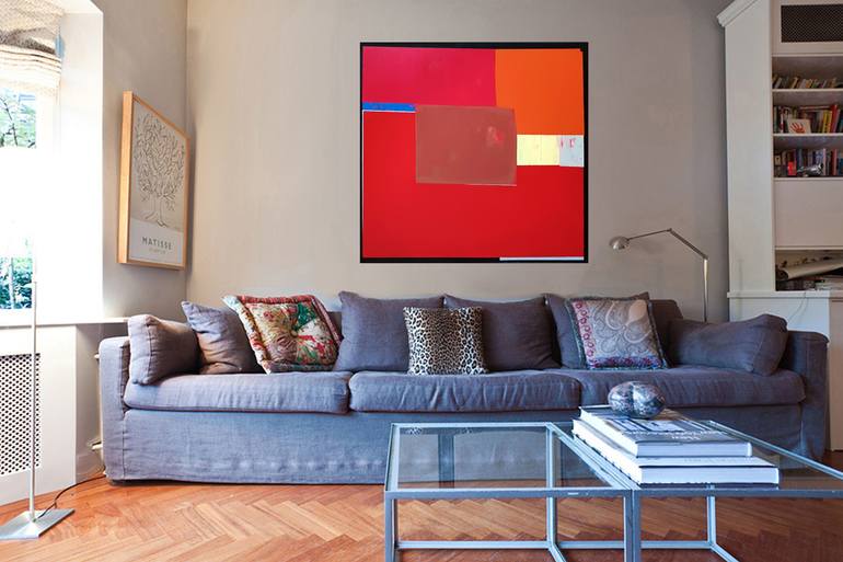 Original Fine Art Abstract Painting by Luis Medina