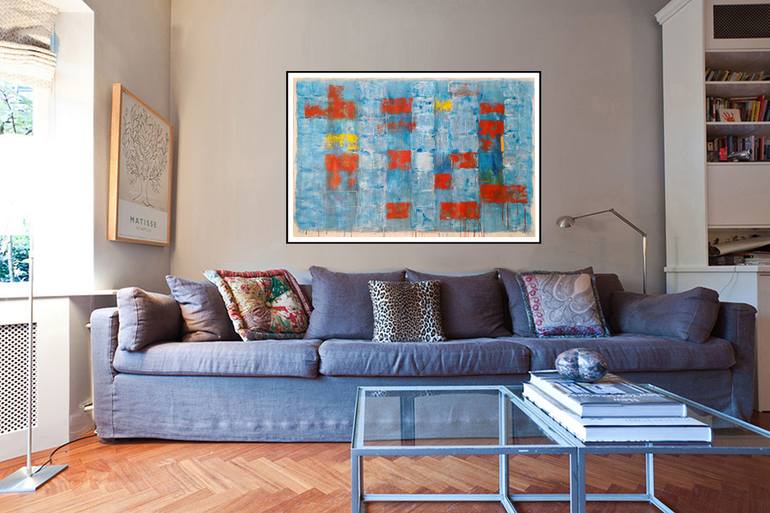 Original Conceptual Abstract Painting by Luis Medina