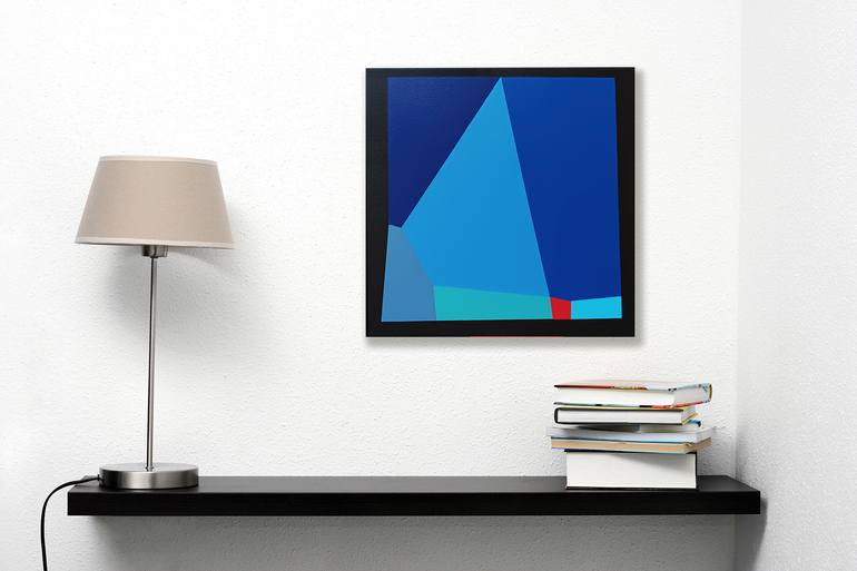 Original Abstract Geometric Painting by Luis Medina