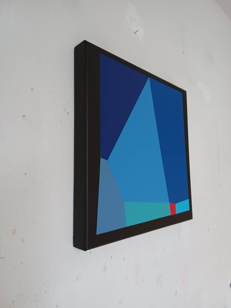 Original Abstract Geometric Painting by Luis Medina