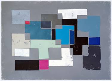 Original Abstract Geometric Paintings by Luis Medina