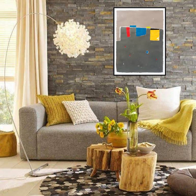 Original Conceptual Abstract Painting by Luis Medina
