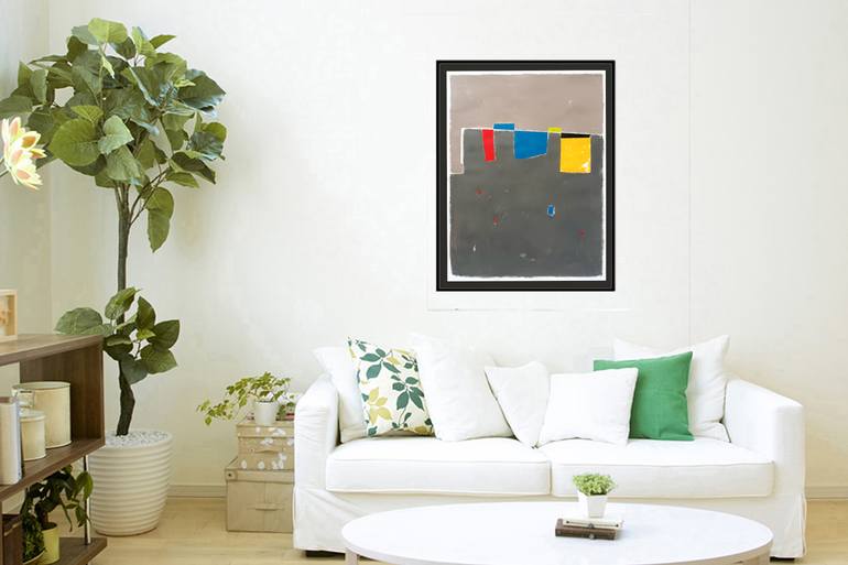 Original Conceptual Abstract Painting by Luis Medina