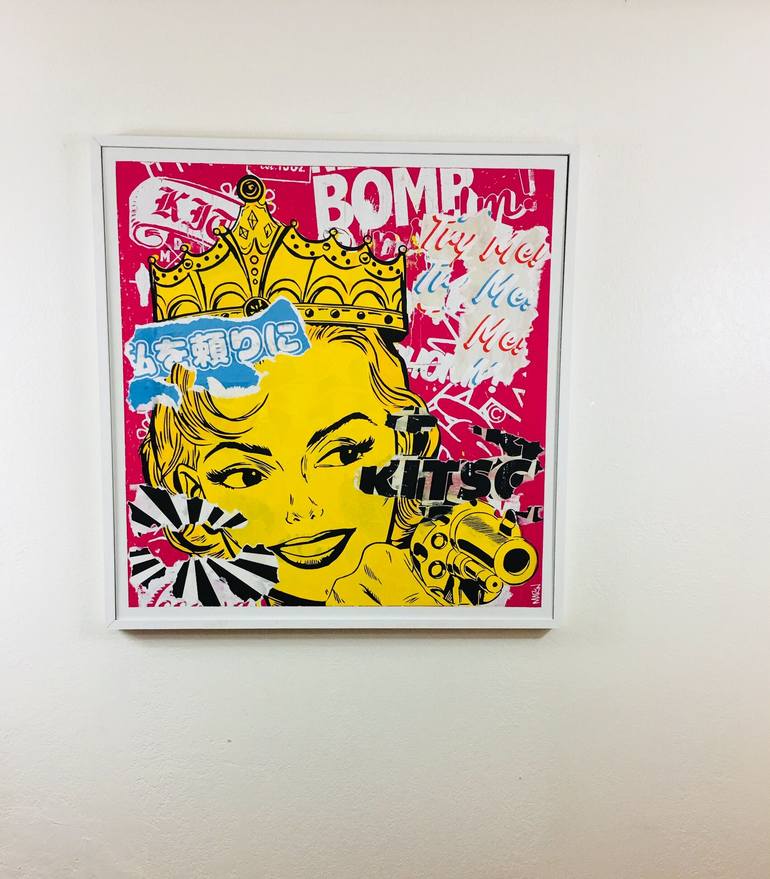 Original Abstract Pop Culture/Celebrity Painting by Daniel Marin