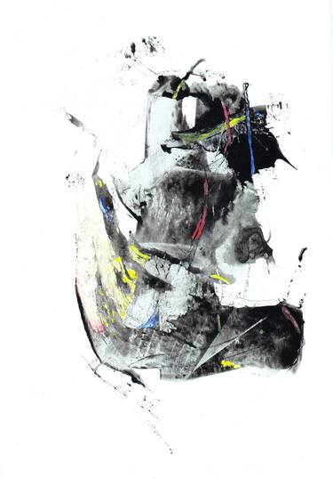 Original Abstract Expressionism Abstract Painting by Tetsuo Miyakoshi