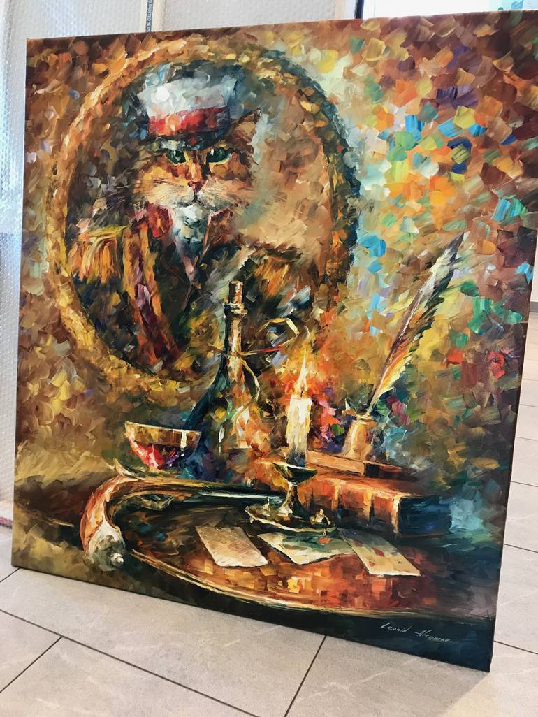 Original Cats Painting by Cuencas Art