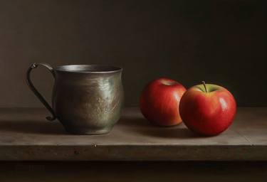 Original Fine Art Still Life Paintings by Albert Kechyan