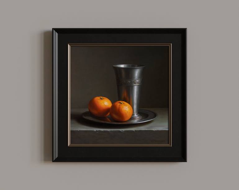 Original Classicism Still Life Painting by Albert Kechyan