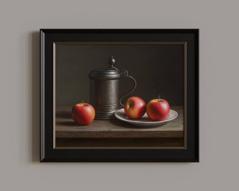 Original Photorealism Still Life Painting by Albert Kechyan