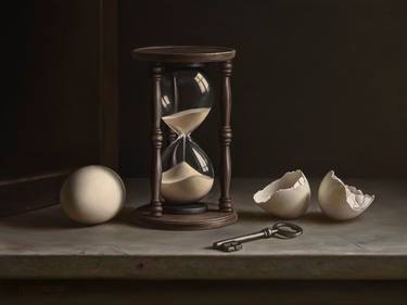 Original Classicism Still Life Painting by Albert Kechyan