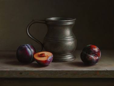 Original Classicism Still Life Painting by Albert Kechyan