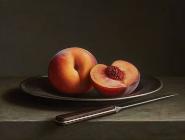 Original Classicism Still Life Painting by Albert Kechyan