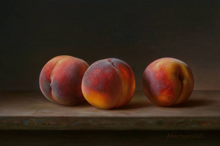 Peach Oil Painting