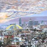 St Louis Arch painting - St Louis Skyline - by Anastasia Mak