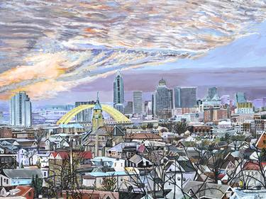 Print of Abstract Expressionism Cities Paintings by Jeff Johns