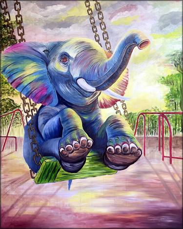 Original Realism Animal Painting by Antomio Cchirca