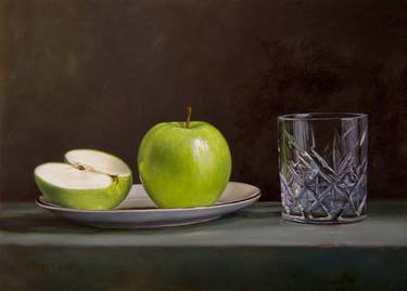Green Apples with Glass thumb