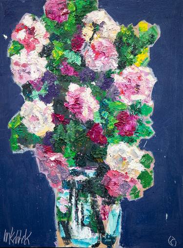 Original Floral Painting by Marcel Kahhak