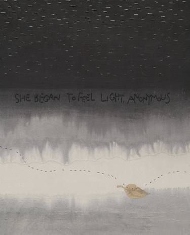 She began to feel light, anonymous thumb