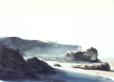 Print of Figurative Beach Paintings by Johny Vieira