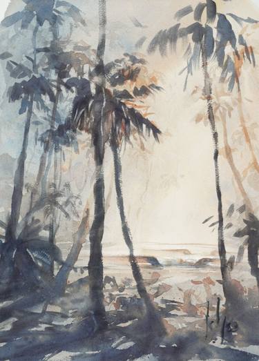 Print of Beach Paintings by Johny Vieira
