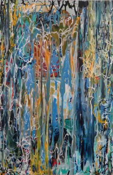 Original Abstract Expressionism Abstract Painting by Mark Stocks