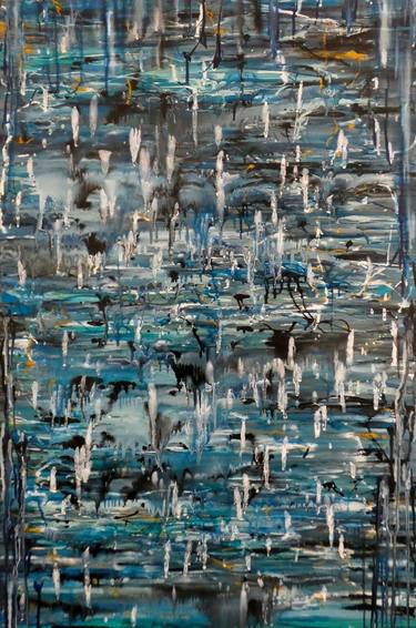Original Abstract Expressionism Abstract Painting by Mark Stocks