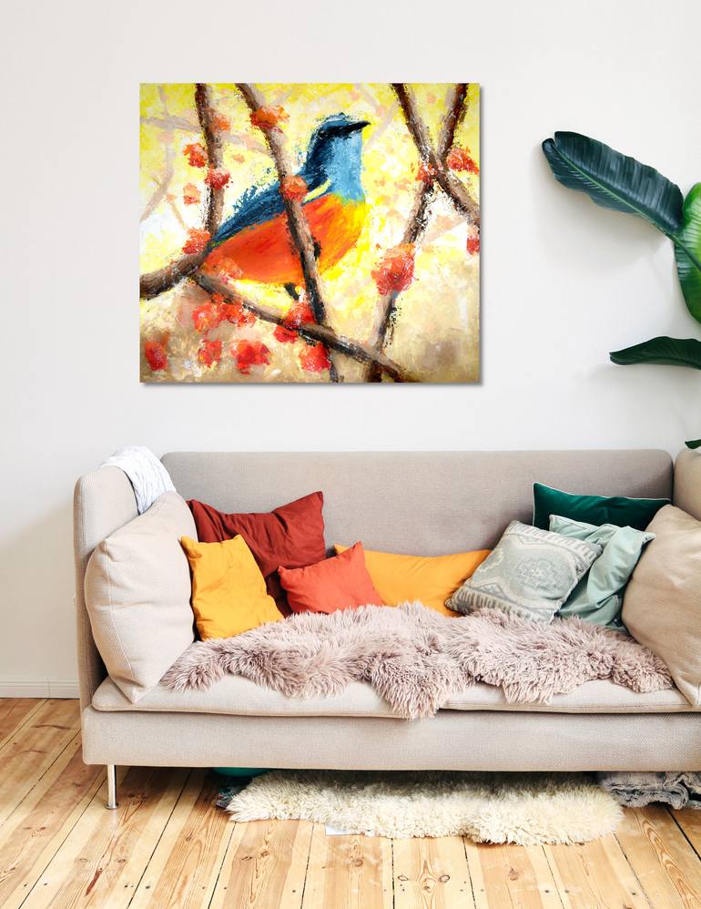 Original Impressionism Animal Painting by Lubosh Valenta