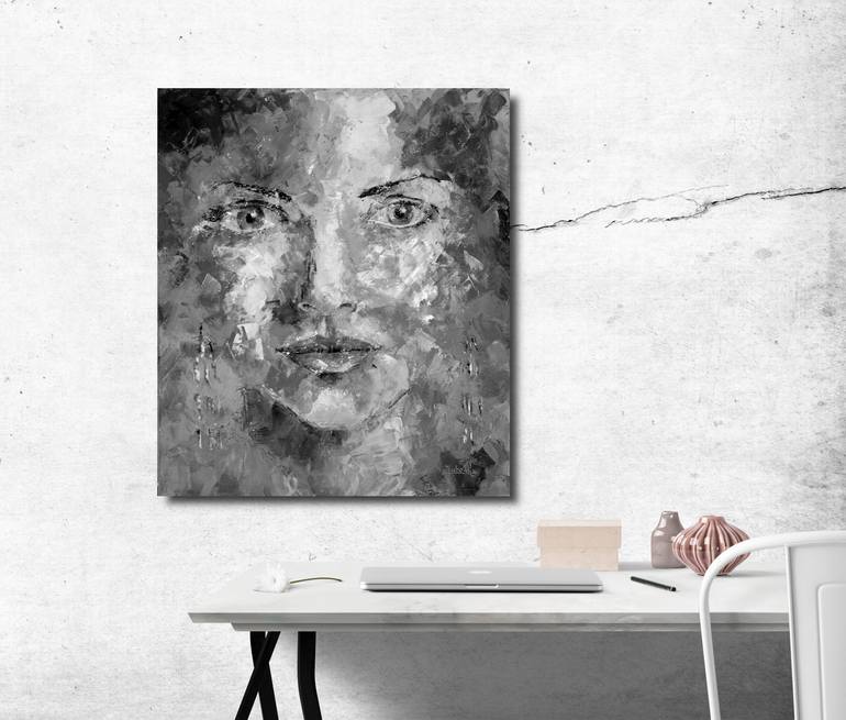 Original Abstract Women Painting by Lubosh Valenta