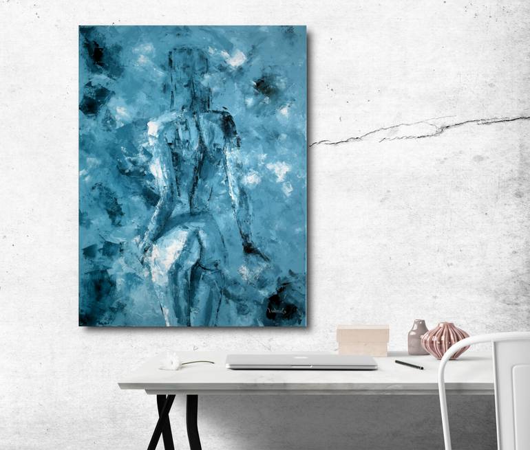 Original Figurative Nude Painting by Lubosh Valenta