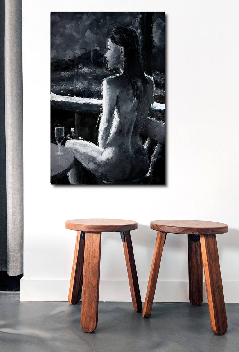 Original Figurative Nude Painting by Lubosh Valenta