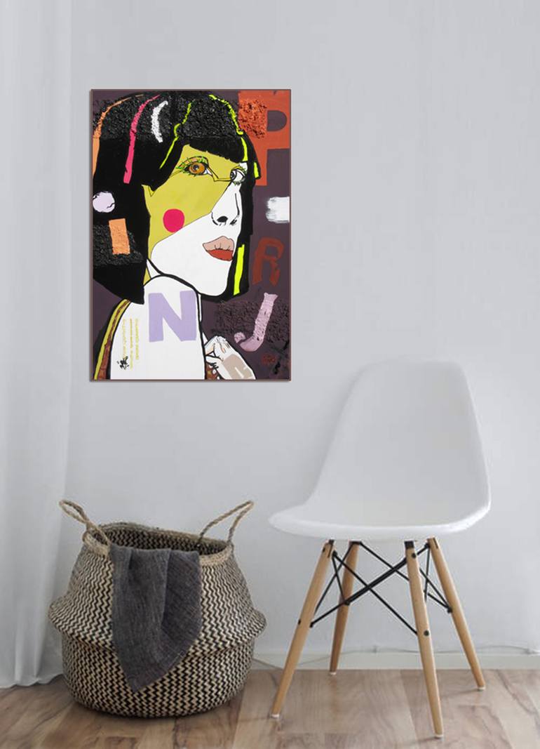 Original Contemporary Portrait Painting by Lesley Taylor