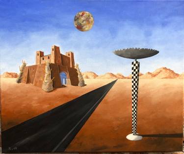 Original Surrealism Landscape Paintings by Robert van den Herik