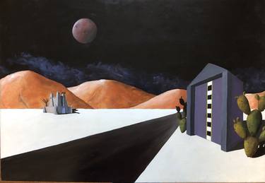 Original Surrealism Landscape Paintings by Robert van den Herik