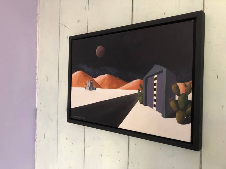 Original Surrealism Landscape Painting by Robert Van Den Herik