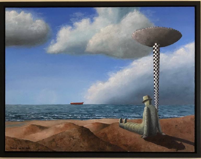 Original Surrealism Seascape Painting by Robert van den Herik