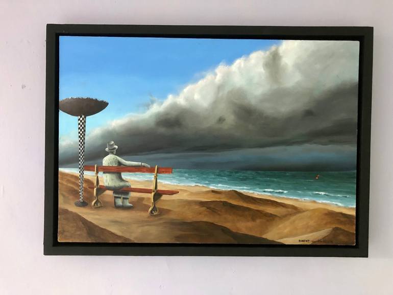 Original Surrealism Seascape Painting by Robert van den Herik