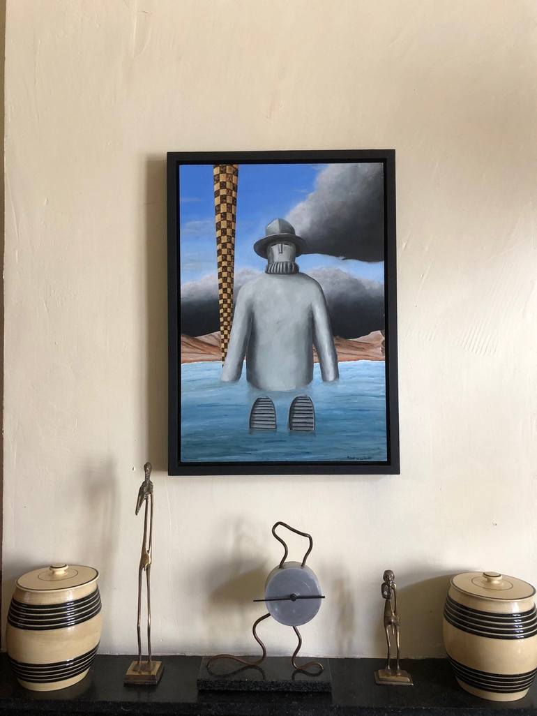 Original Surrealism Seascape Painting by Robert van den Herik