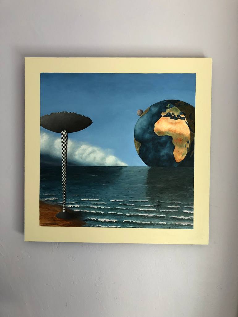 Original Surrealism Seascape Painting by Robert Van Den Herik