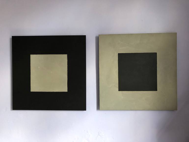 Original Conceptual Abstract Painting by Robert Van Den Herik