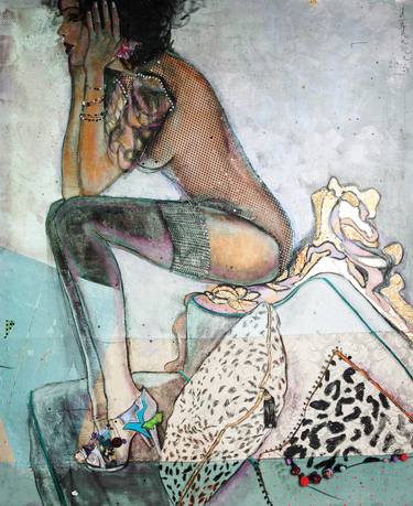 Print of Figurative Women Paintings by Gundega Duduma