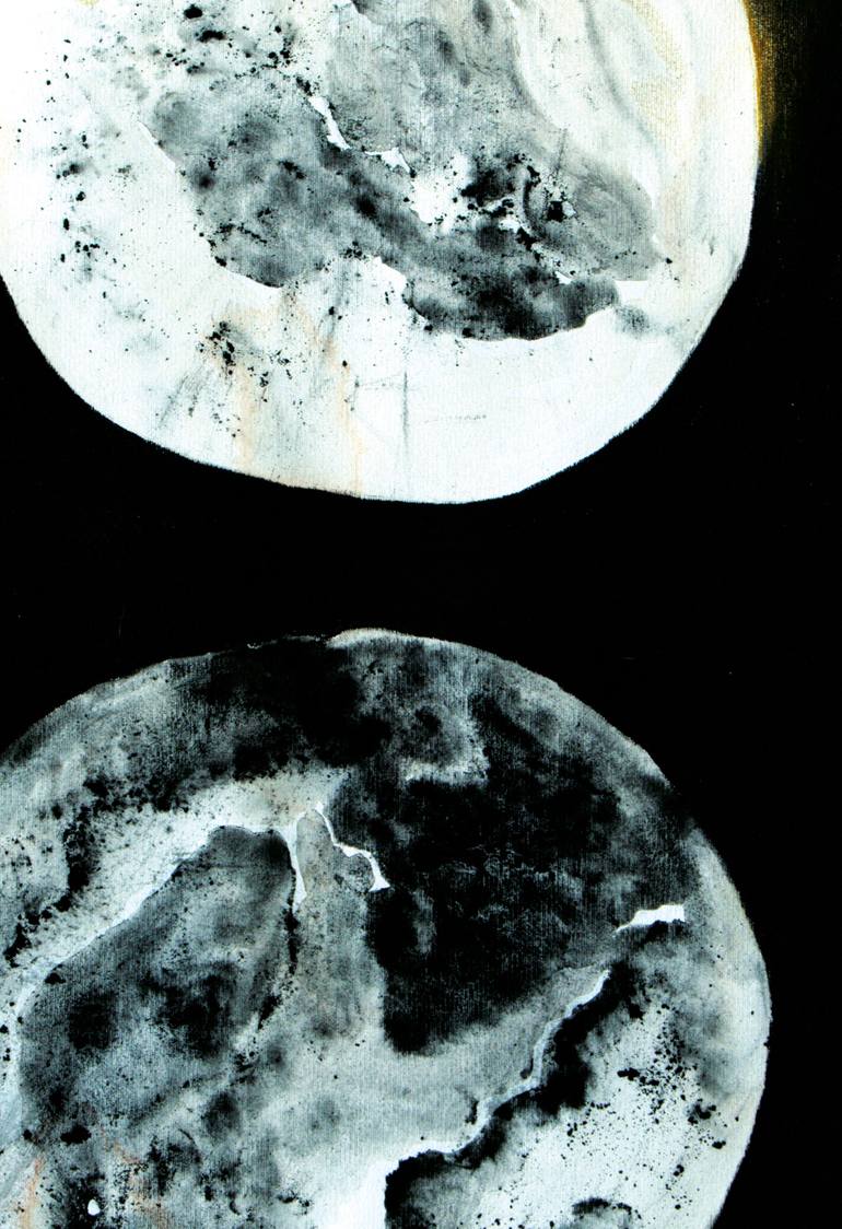 Original Figurative Outer Space Drawing by Sylvie Ringer