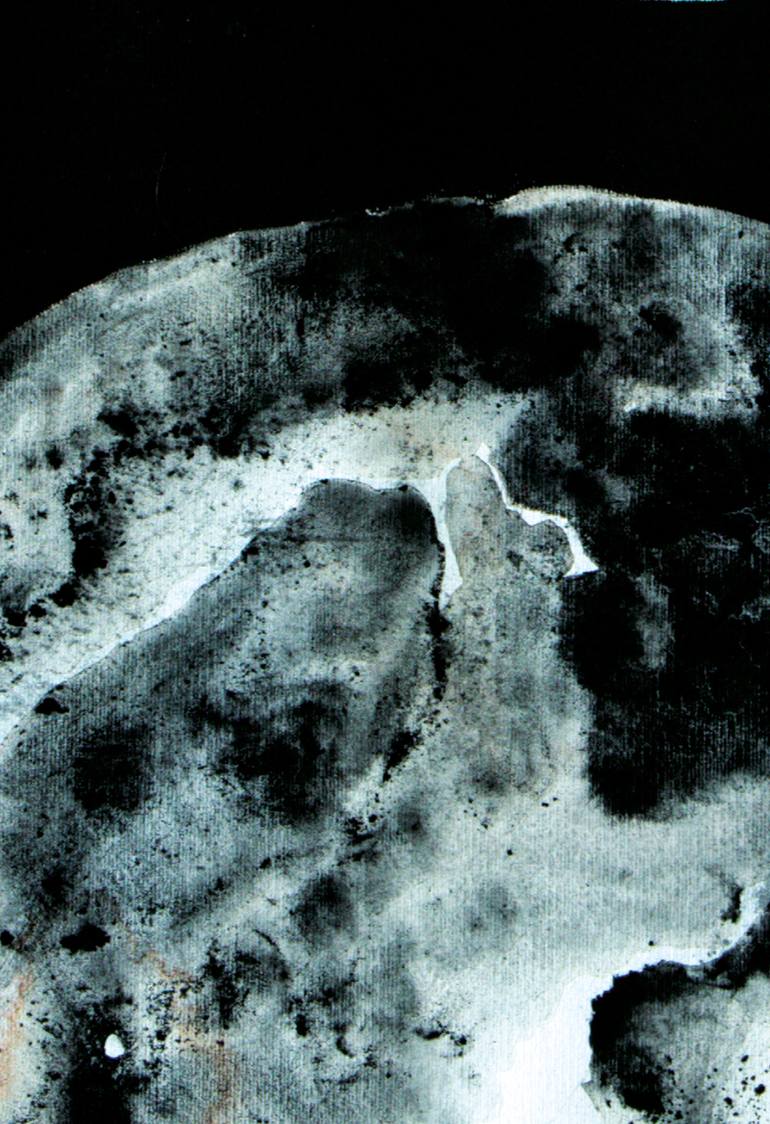 Original Figurative Outer Space Drawing by Sylvie Ringer