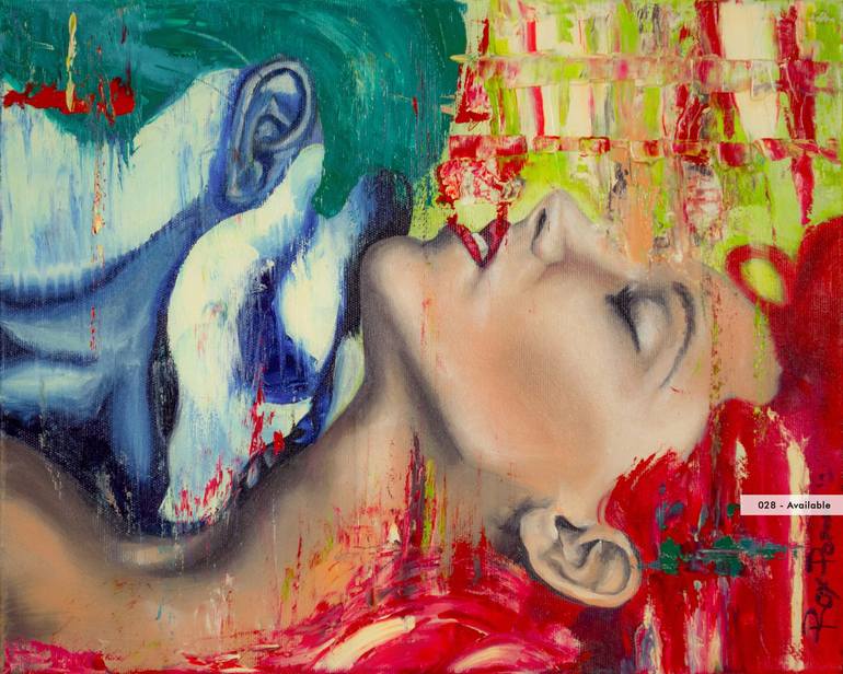 Print of Contemporary Erotic Paintings by Rox Popescu
